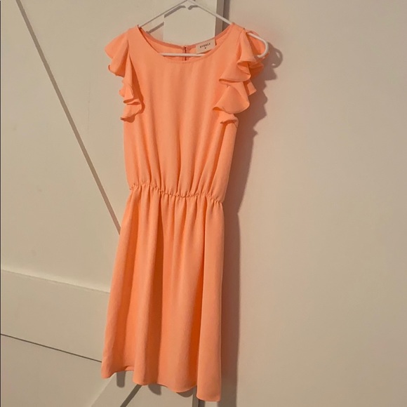 Everly Coral Dress - Picture 1 of 3
